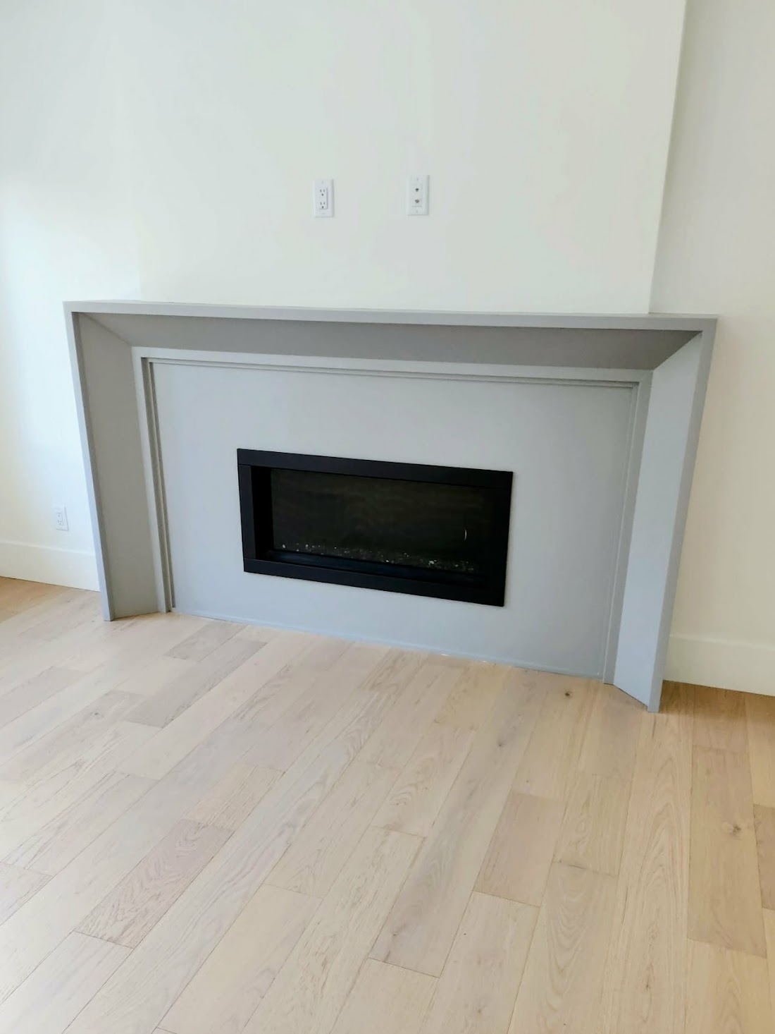 Custom fireplace surround by Jim Rotz, Victoria BC